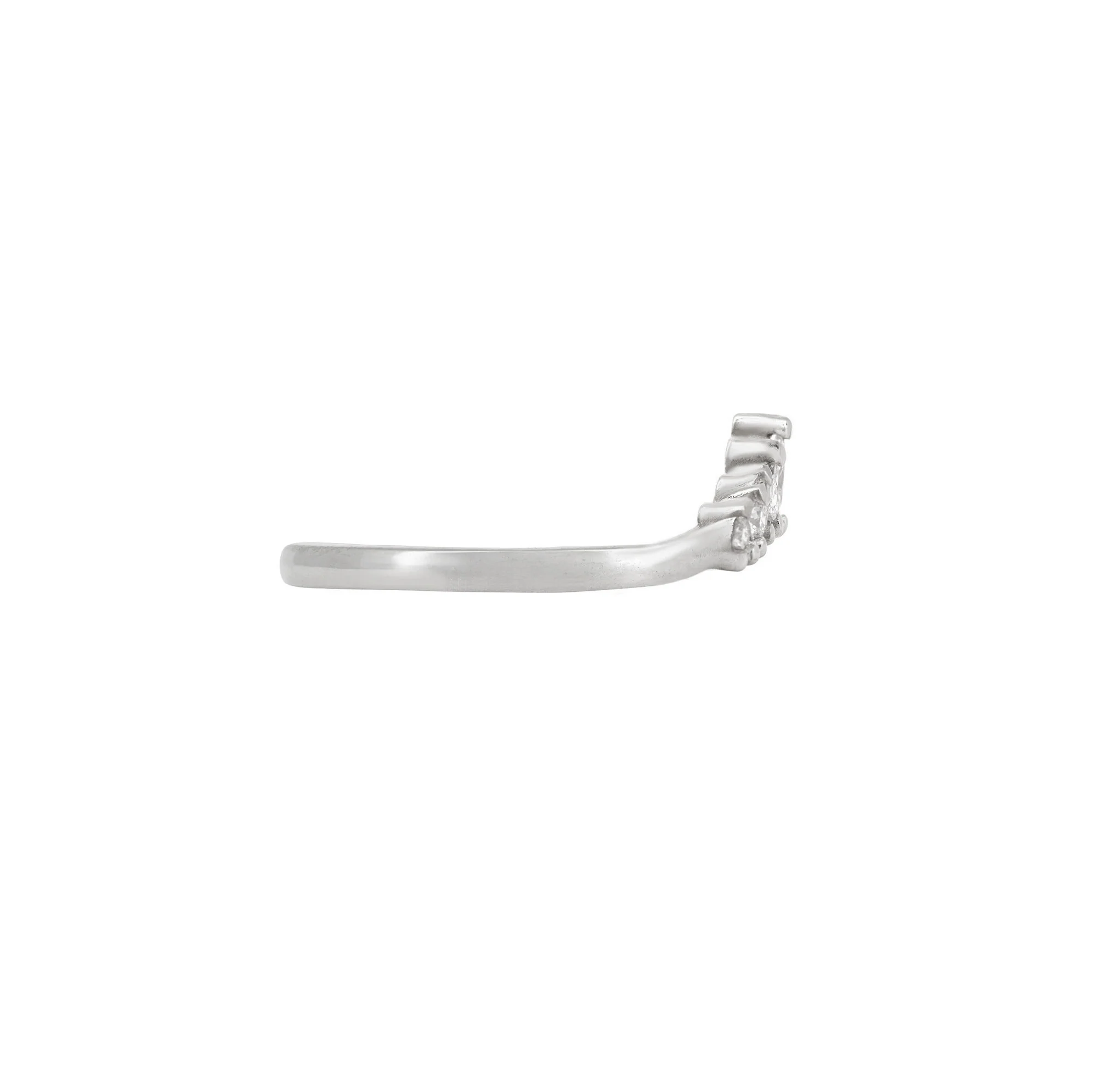 Crown of Joy - Diamond Ring 14k White Gold - Image 3