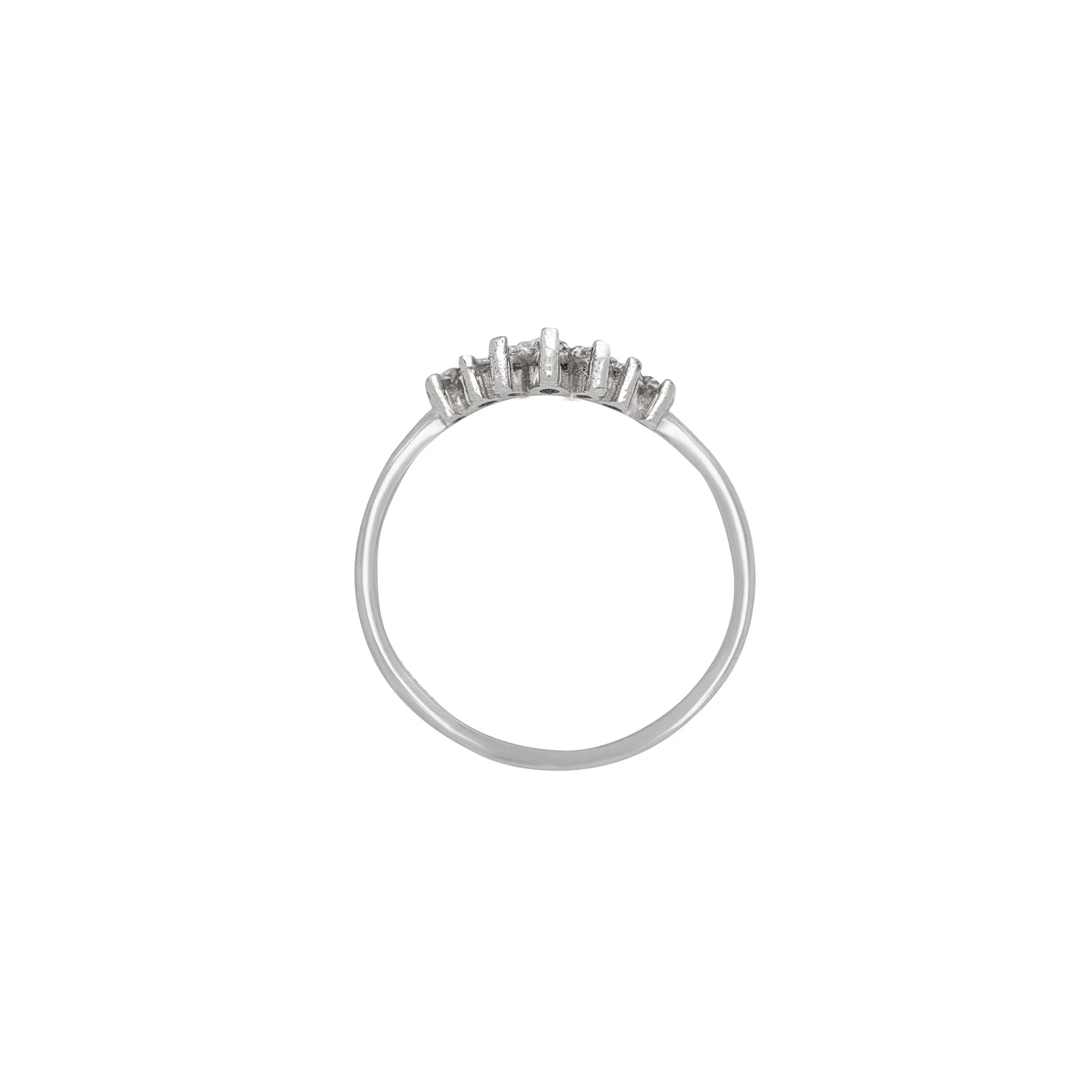 Crown of Joy - Diamond Ring 14k White Gold - Image 4