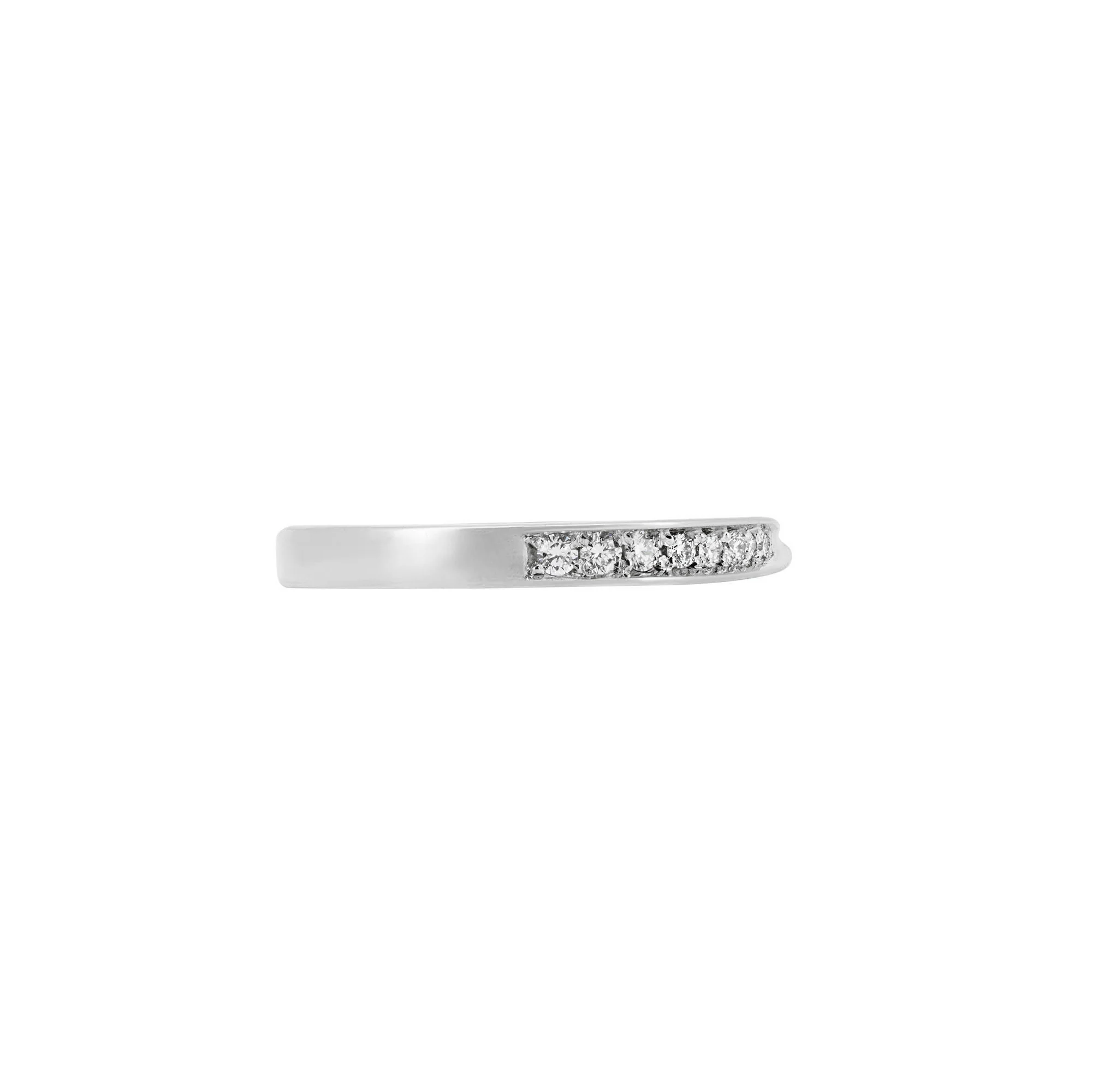Follow Your Heart - Diamond Wedding Ring 14k White Gold - Image 2