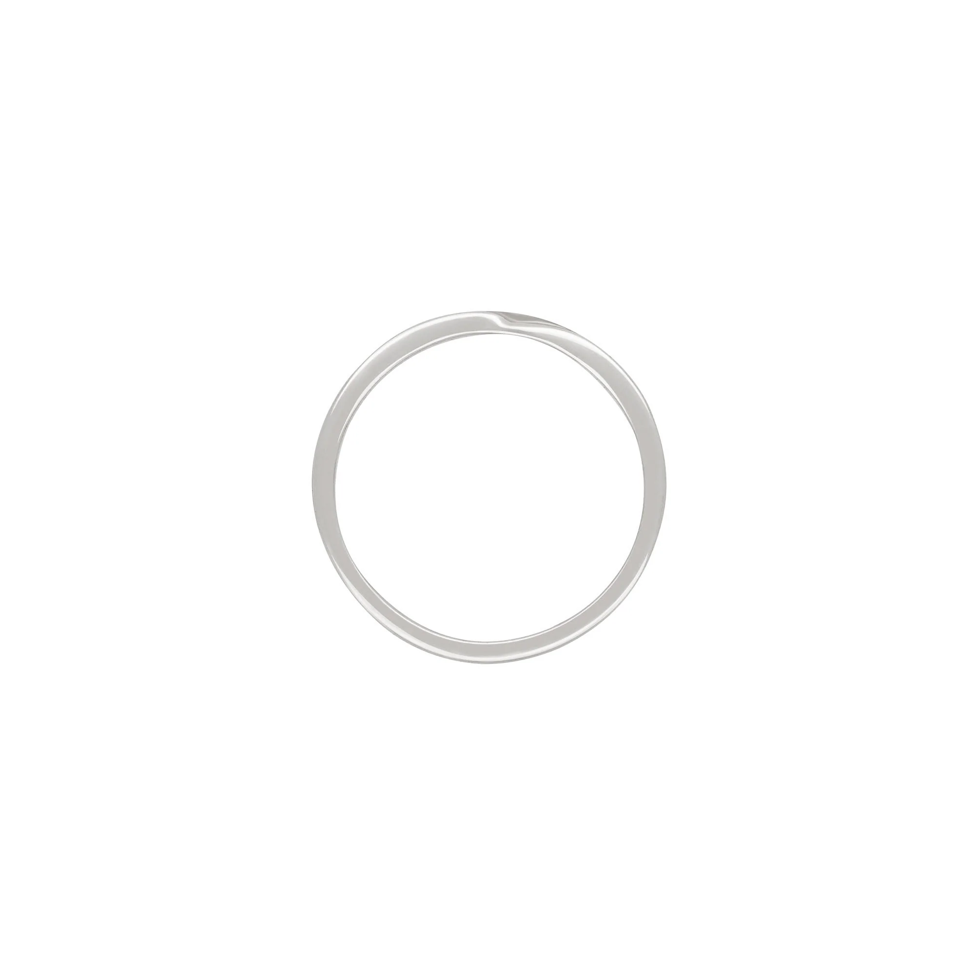 Follow Your Heart - Diamond Wedding Ring 14k White Gold - Image 3