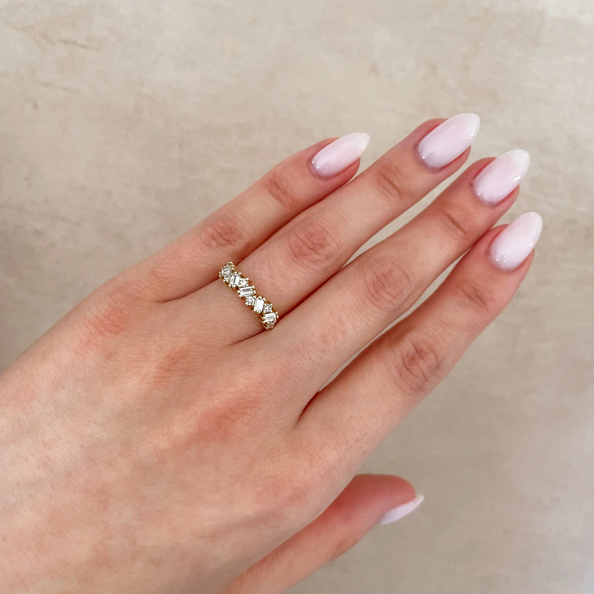 Follow Your Path - Diamond Eternity Ring 14k White Gold - Image 5