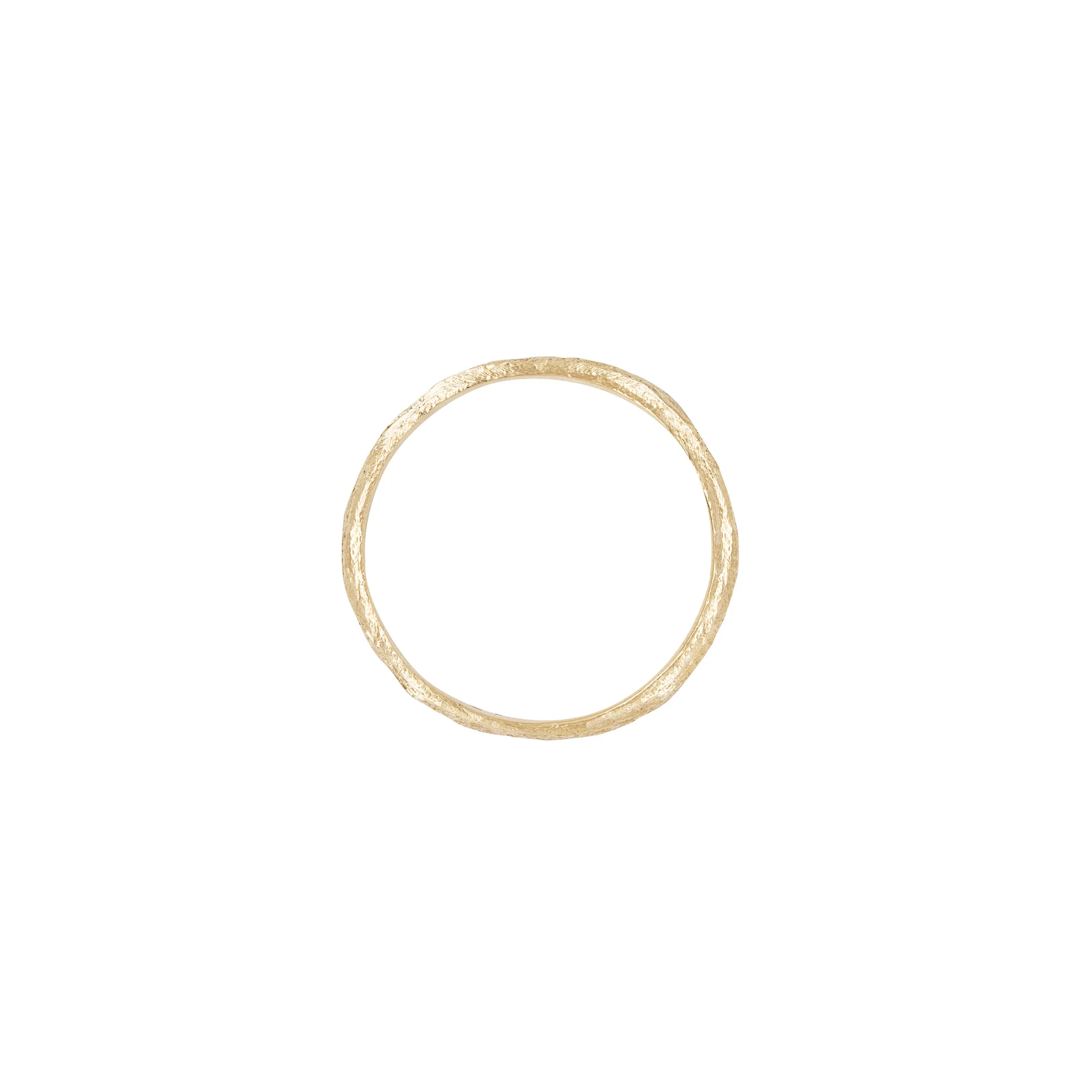Driftwood 3.14mm Wedding Band - 14k Gold - Image 3