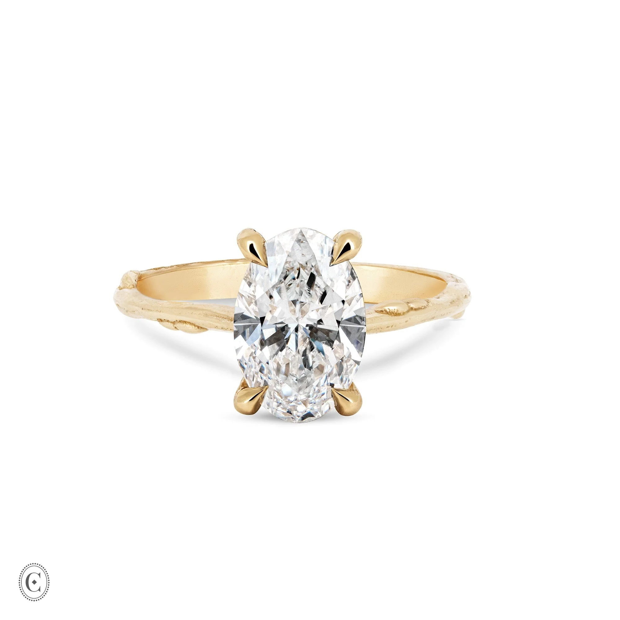 Moonlight - Oval Diamond Engagement Ring 14k Gold - Image 12
