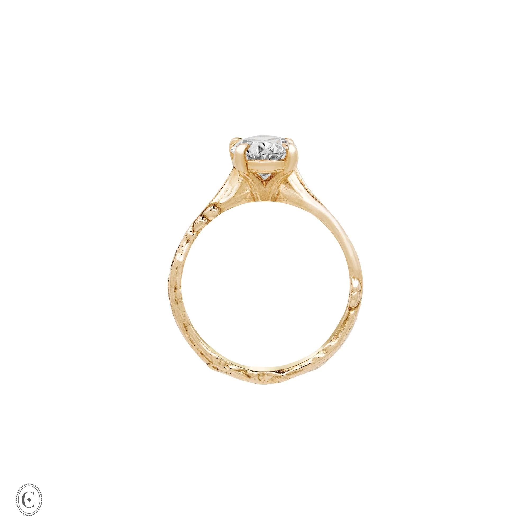 Moonlight - Oval Diamond Engagement Ring 14k Gold - Image 14