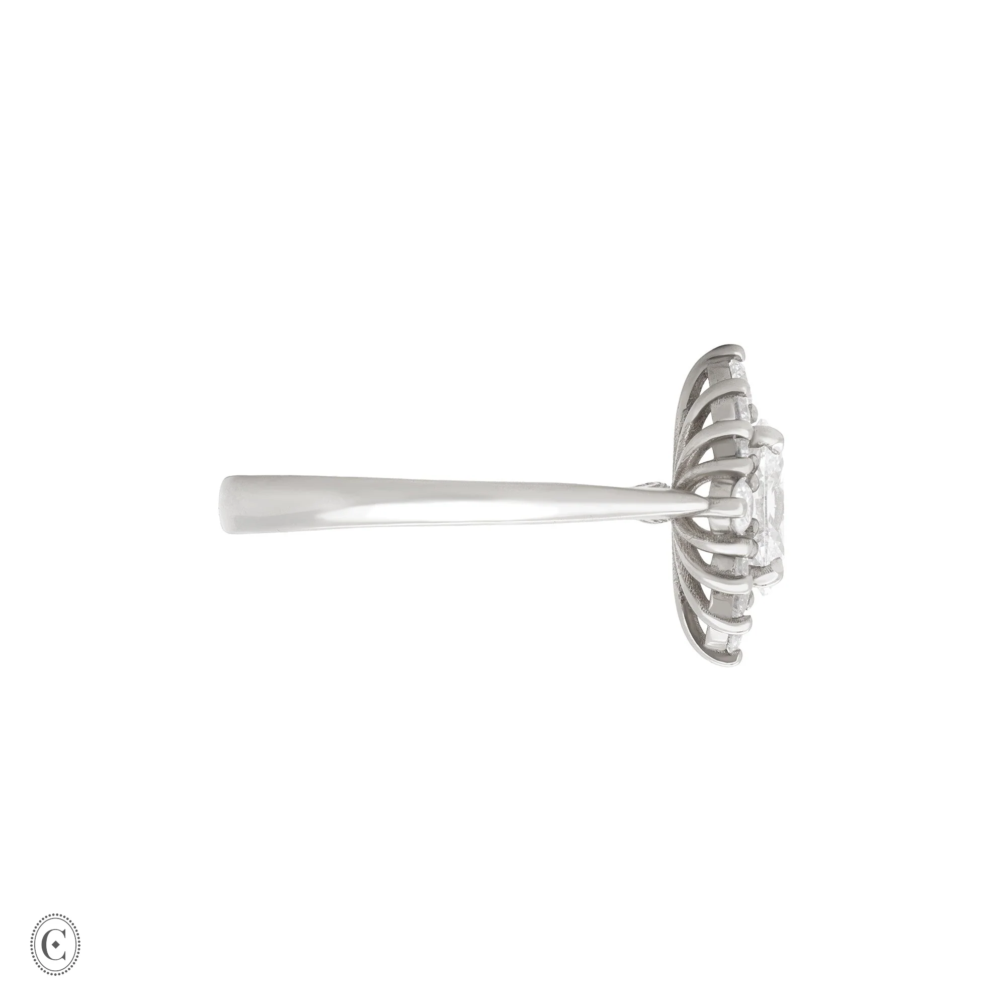 The Princess Ring Diamond Engagement Ring - 14k White Gold - Image 2