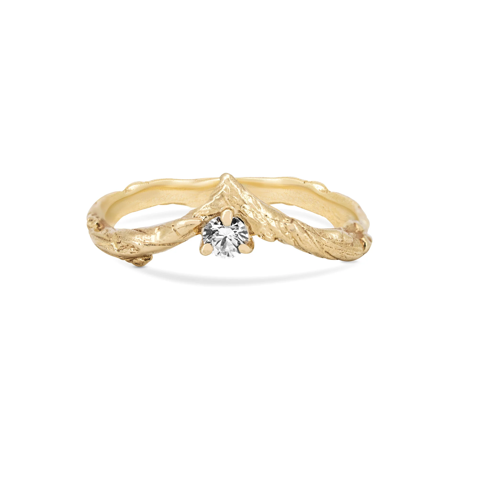 Hawthorn Lab-Grown Diamond Arrow Ring - 14k Gold - Image 2
