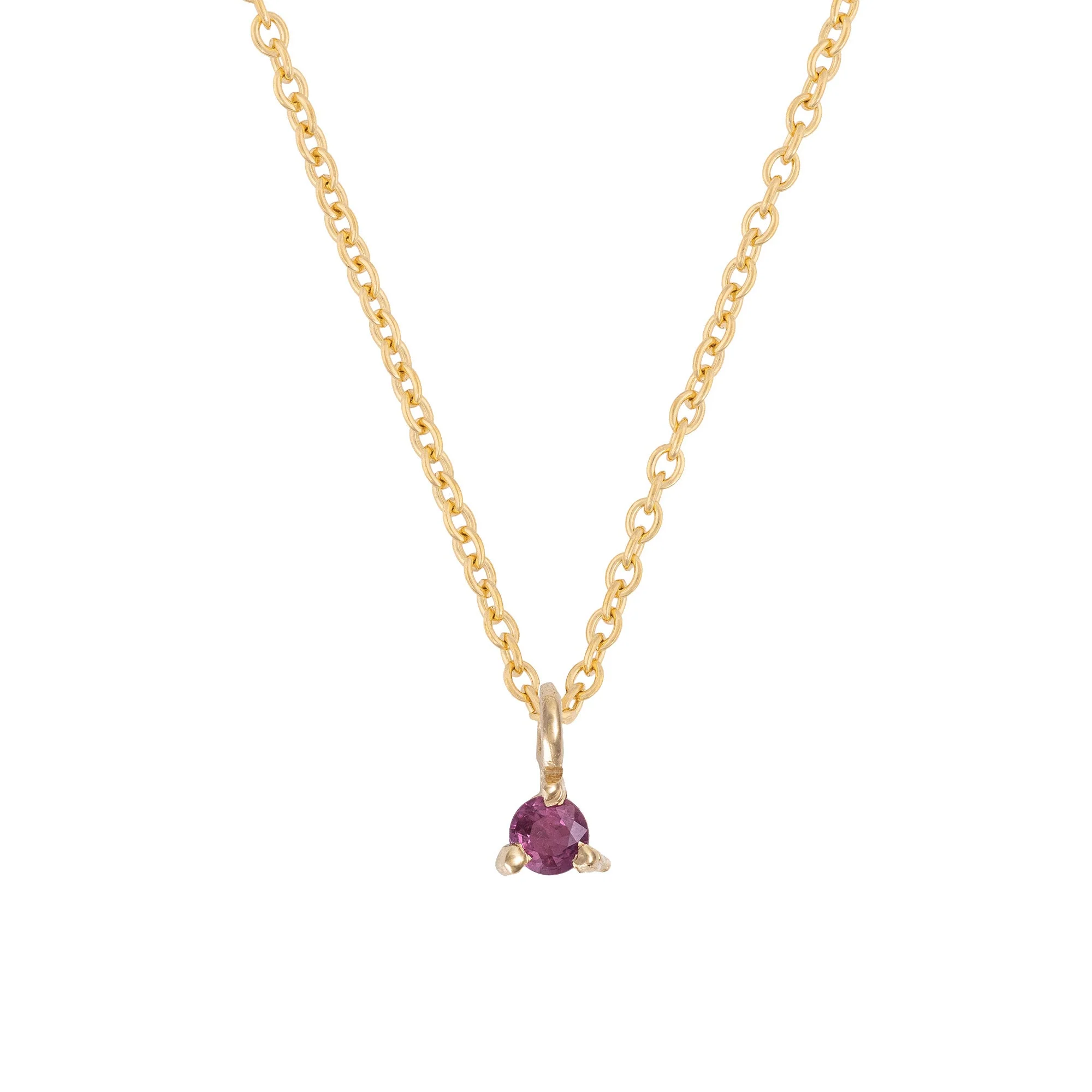 Lucky Star Birthstone Necklace - 14k Gold - Image 11