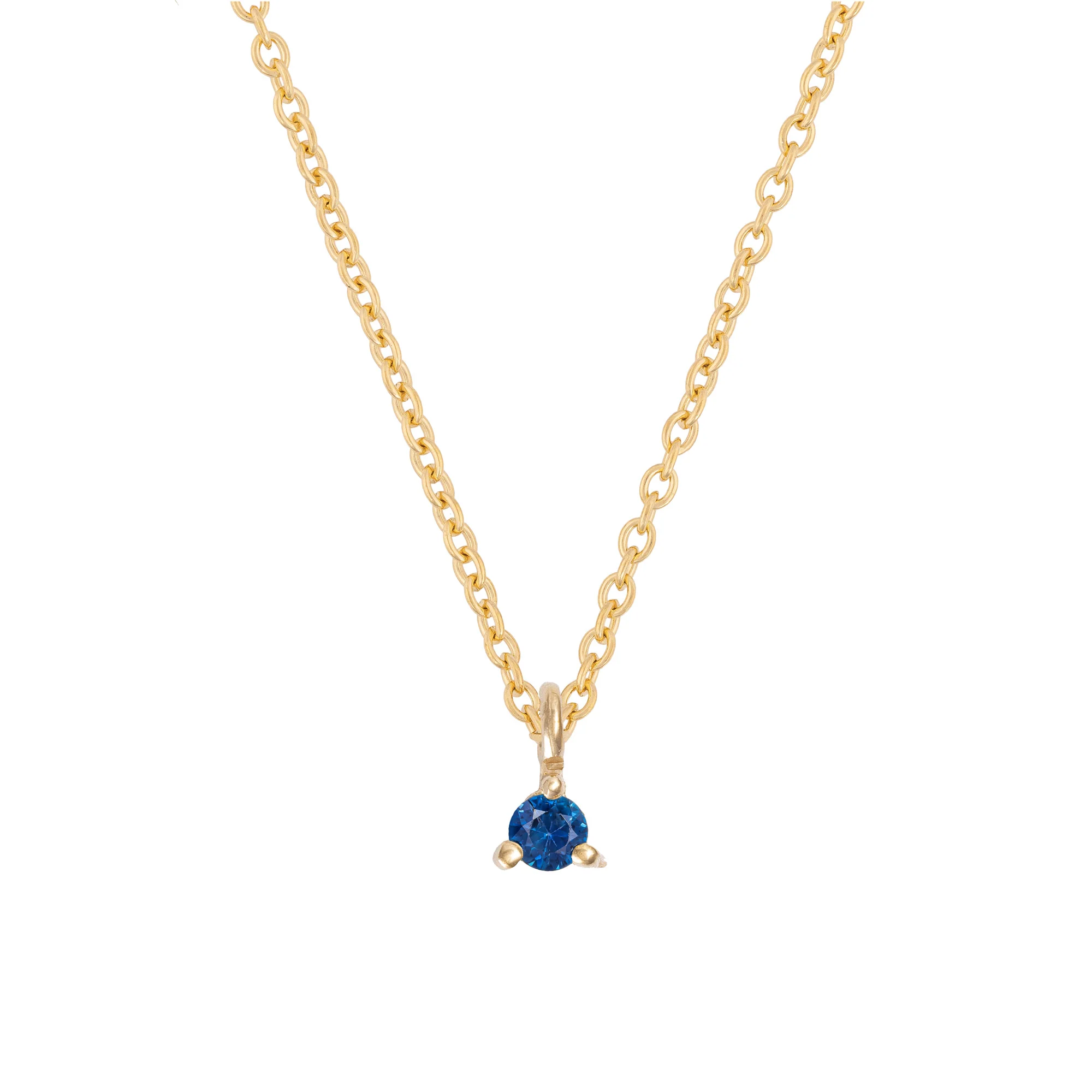 Lucky Star Birthstone Necklace - 14k Gold - Image 13