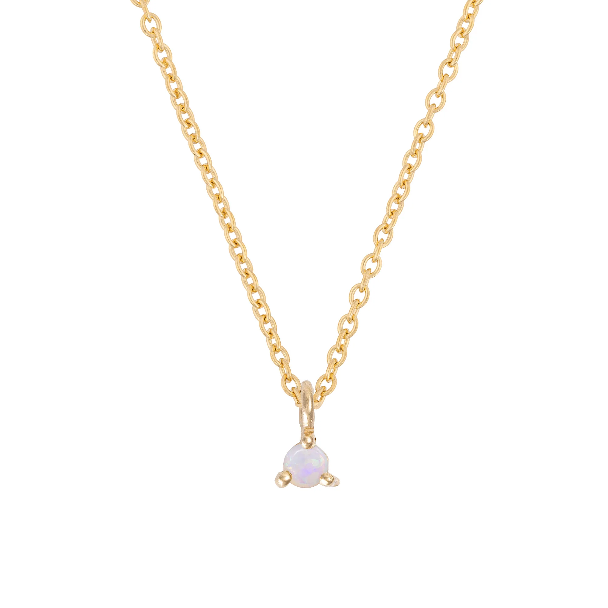 Lucky Star Birthstone Necklace - 14k Gold - Image 2