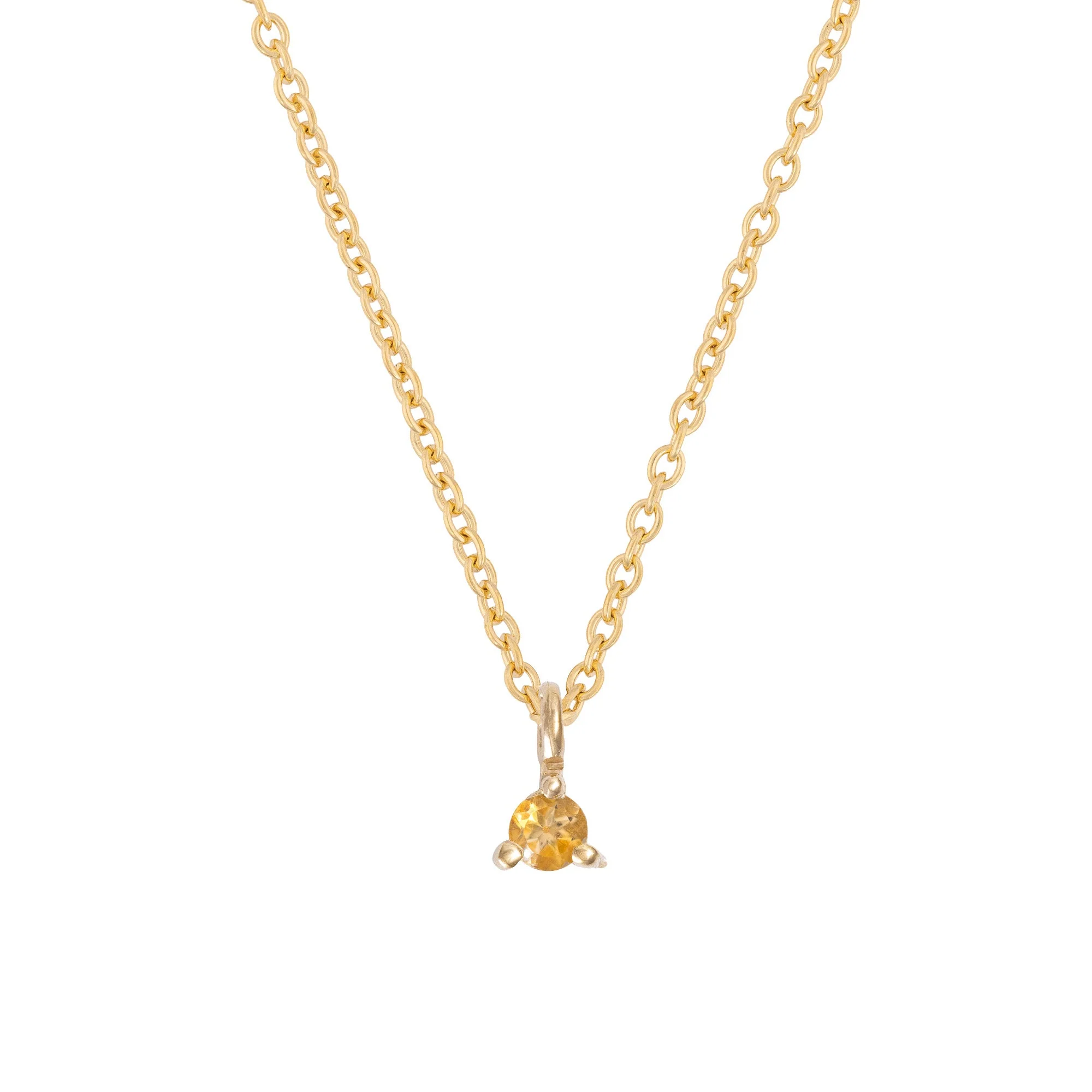 Lucky Star Birthstone Necklace - 14k Gold - Image 3
