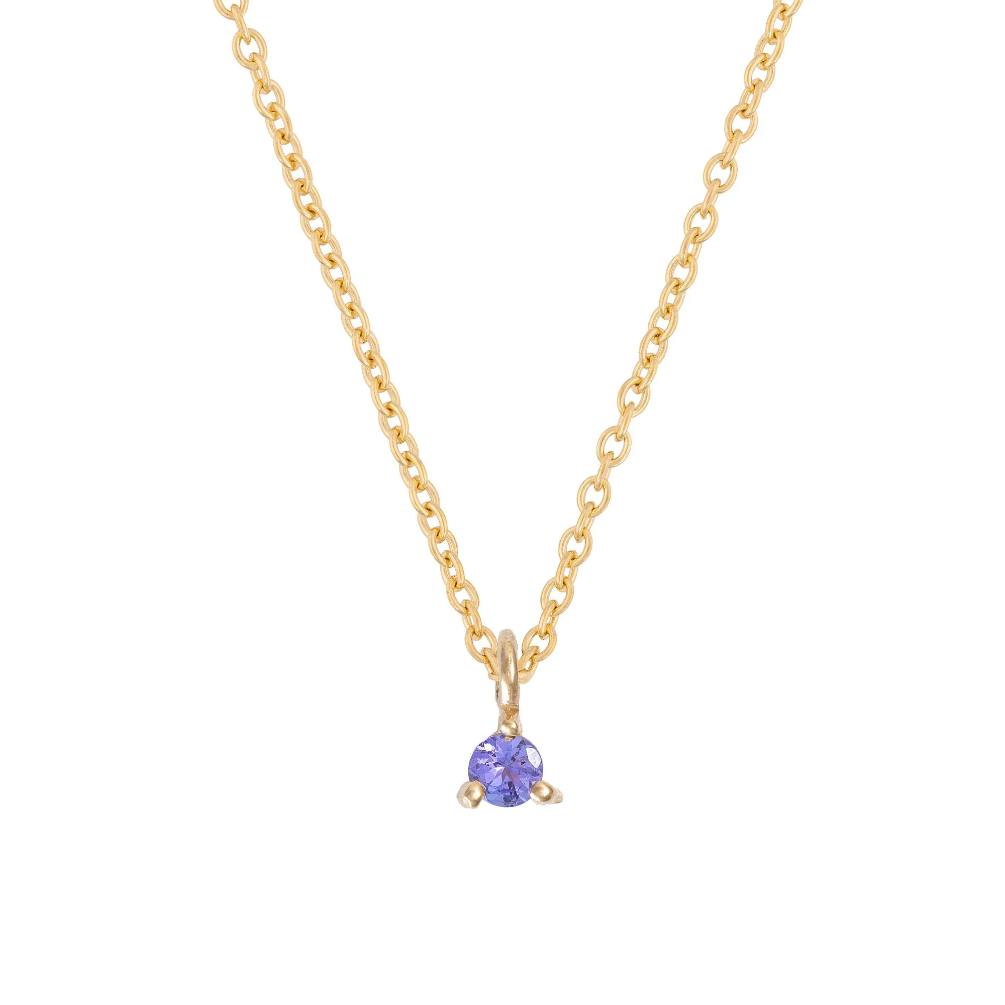 Lucky Star Birthstone Necklace - 14k Gold - Image 4