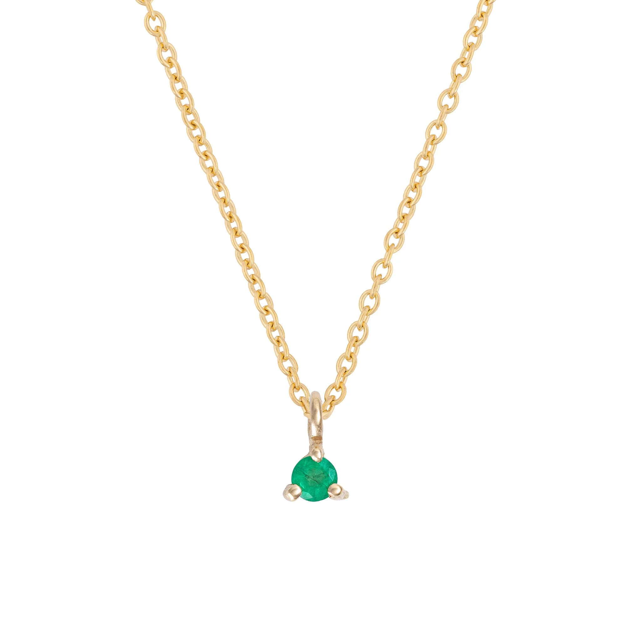 Lucky Star Birthstone Necklace - 14k Gold - Image 9