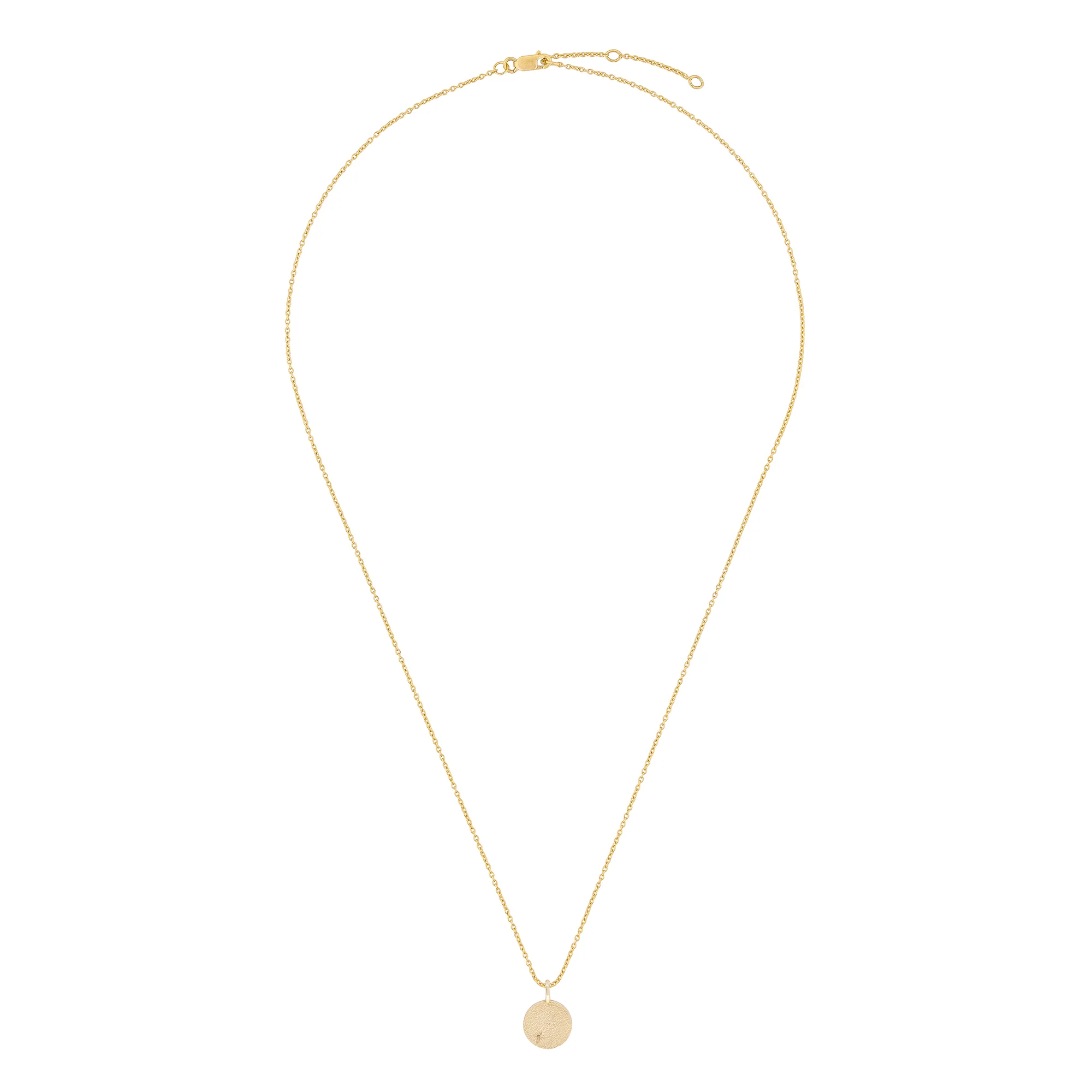 Sun, Moon & Stars Lab Grown Diamond Necklace - 14k Gold - Image 4