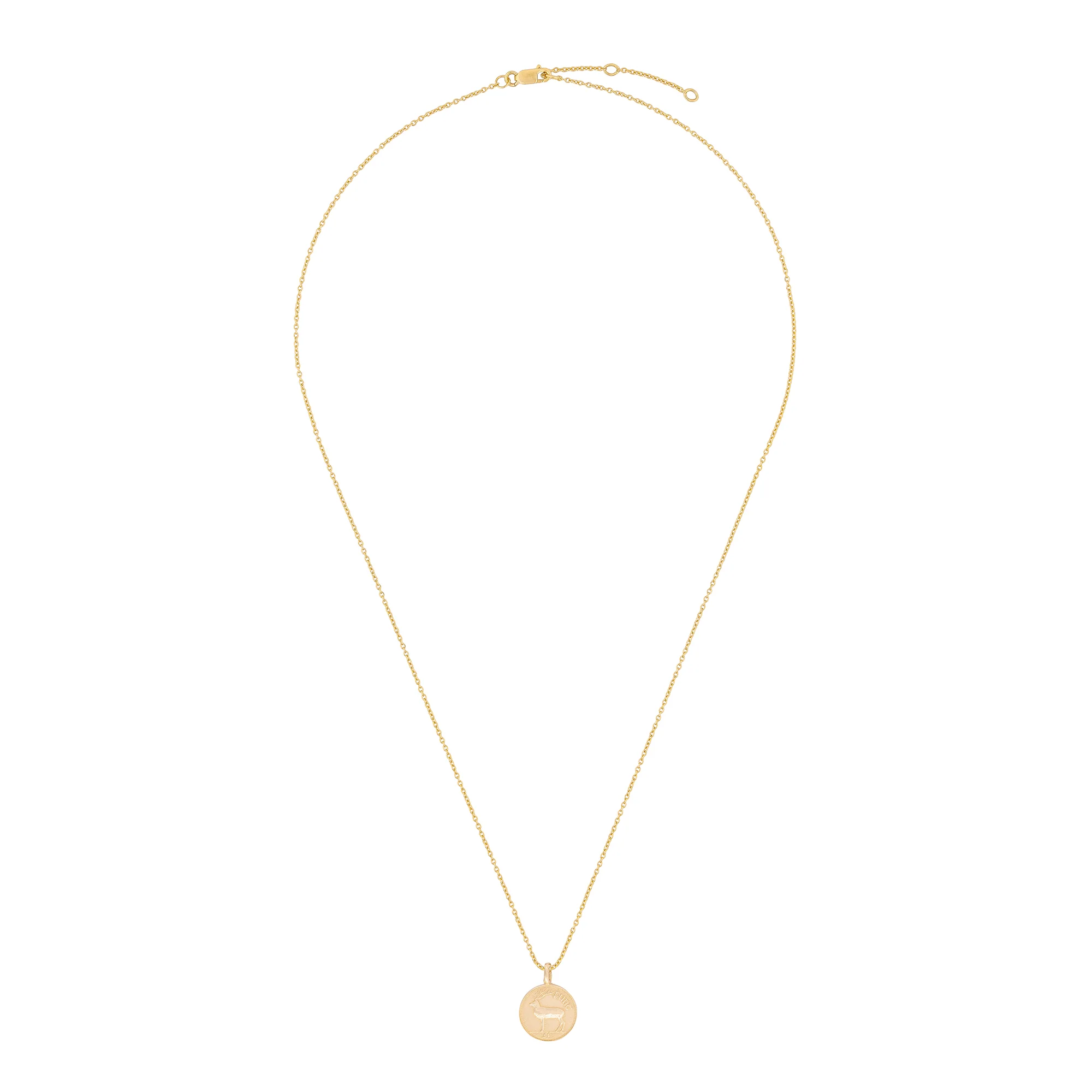 Worth Your Weight In Gold 1995 Stag Coin Necklace - 14k Gold - Image 3