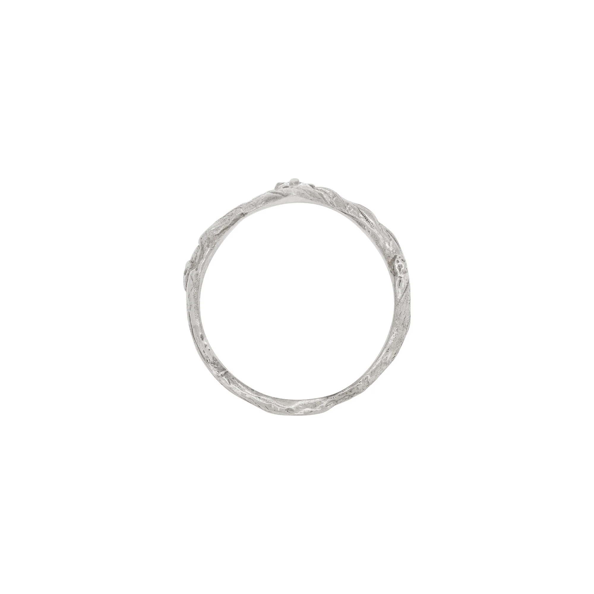 Hawthorn Lab-Grown Diamond Arrow Ring - 14k White Gold - Image 3