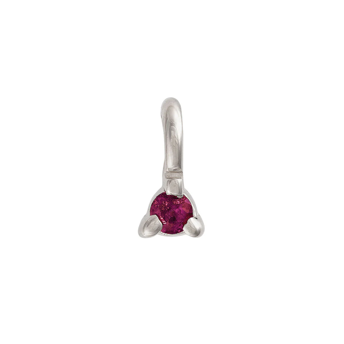 Lucky Star Birthstone Pendant - 14k White Gold - Image 12