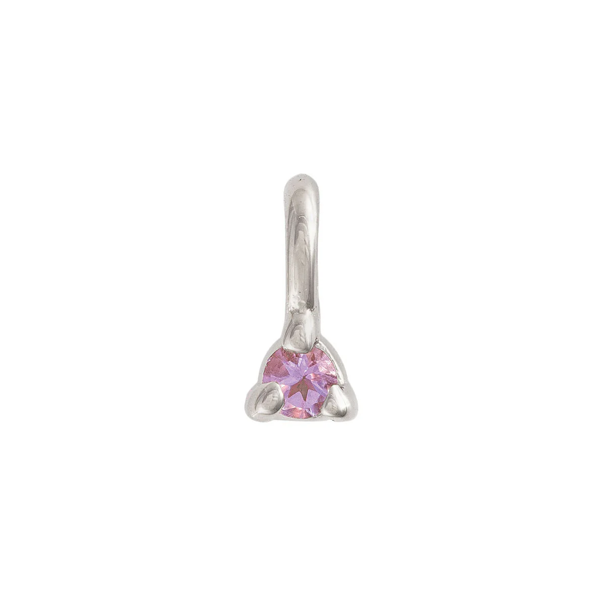Lucky Star Birthstone Pendant - 14k White Gold - Image 7