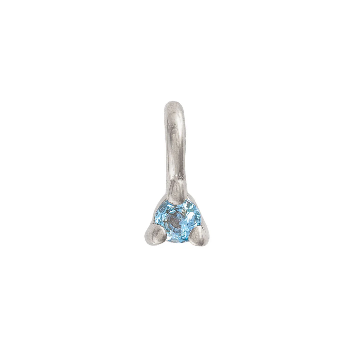 Lucky Star Birthstone Pendant - 14k White Gold - Image 8
