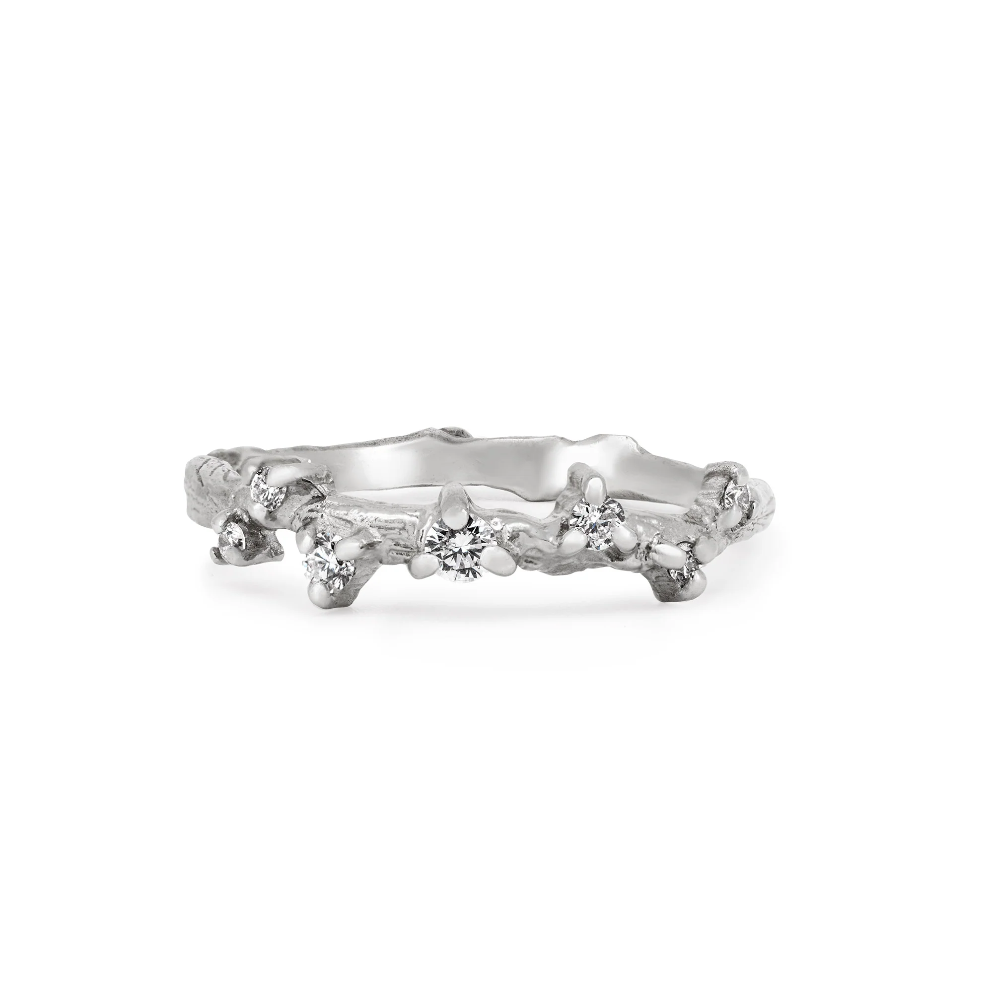 Whispered Dreams Lab-Grown Diamond Cluster Ring - 14k White Gold