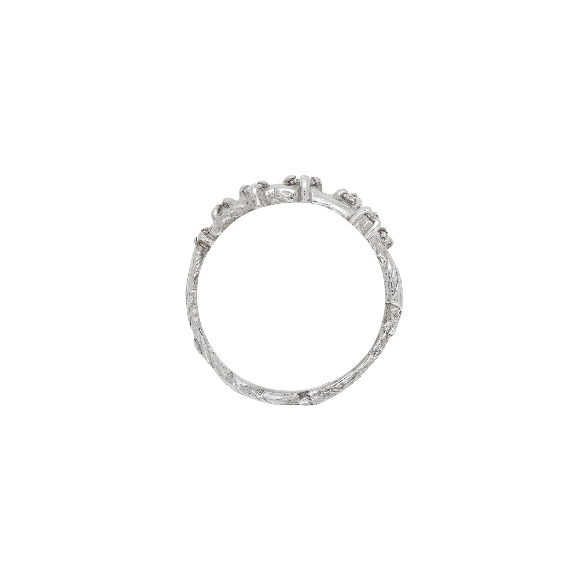 Whispered Dreams Lab-Grown Diamond Cluster Ring - 14k White Gold - Image 3