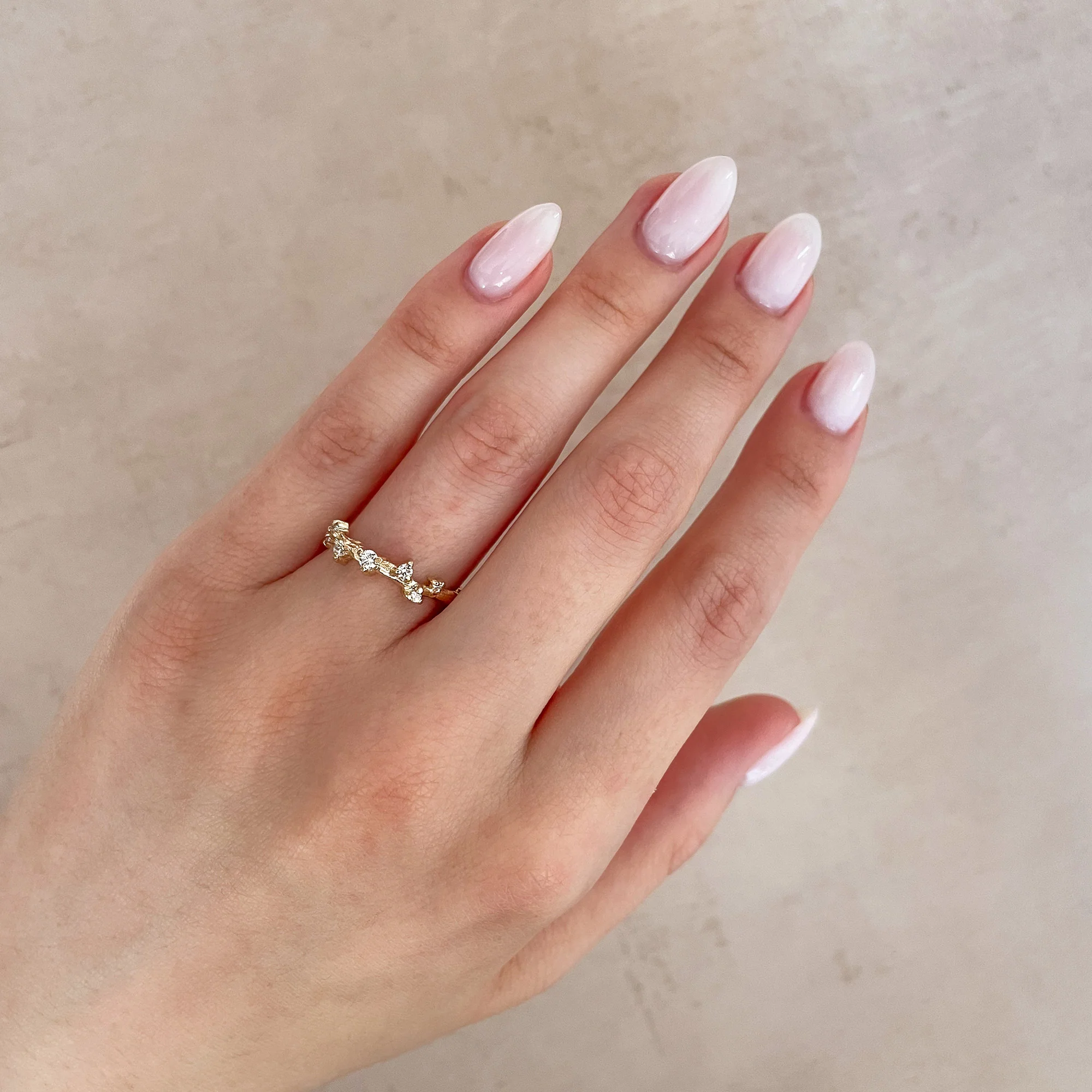 Whispered Dreams Lab-Grown Diamond Cluster Ring - 14k White Gold - Image 5