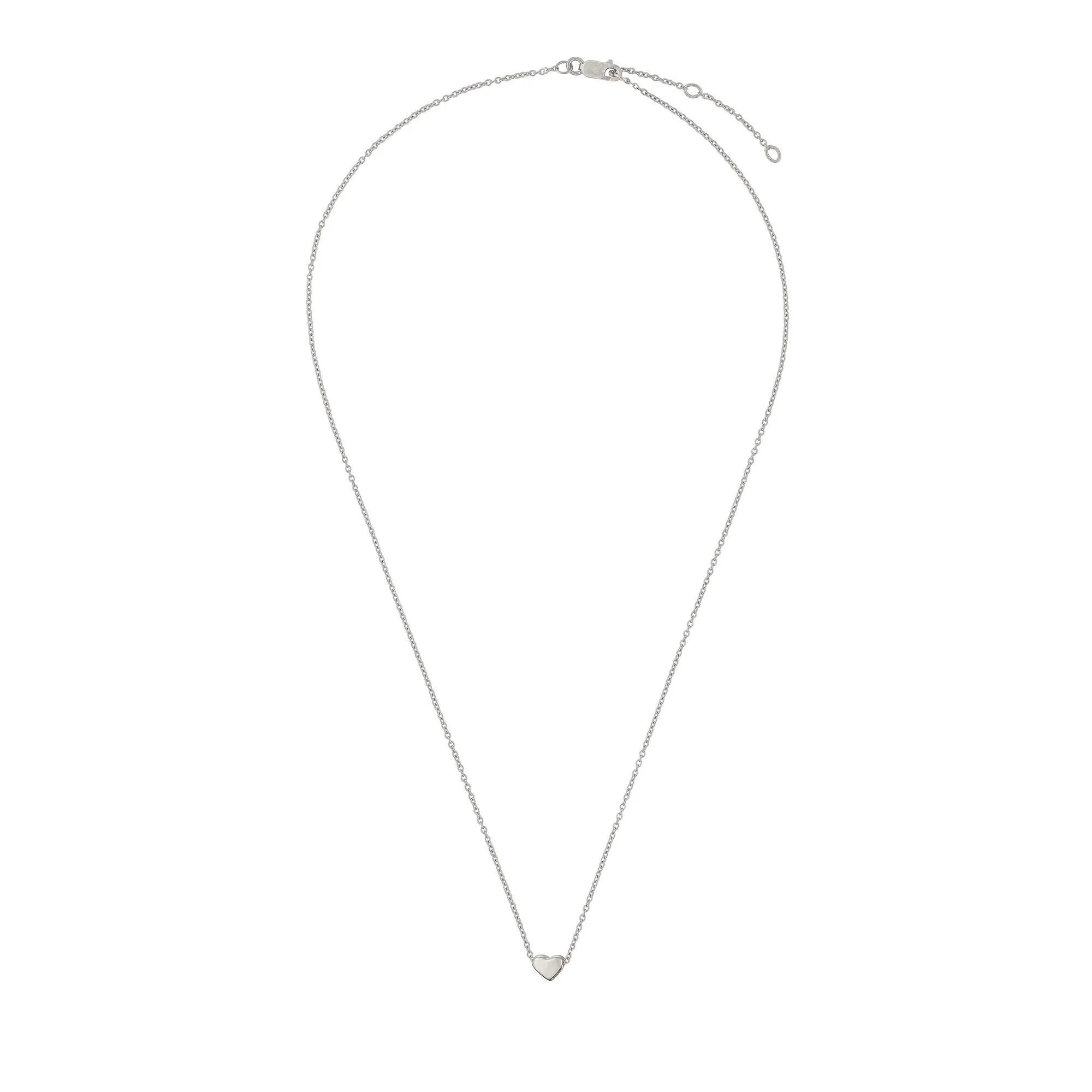 You Are My Heart Necklace - 14k White Gold - Image 2