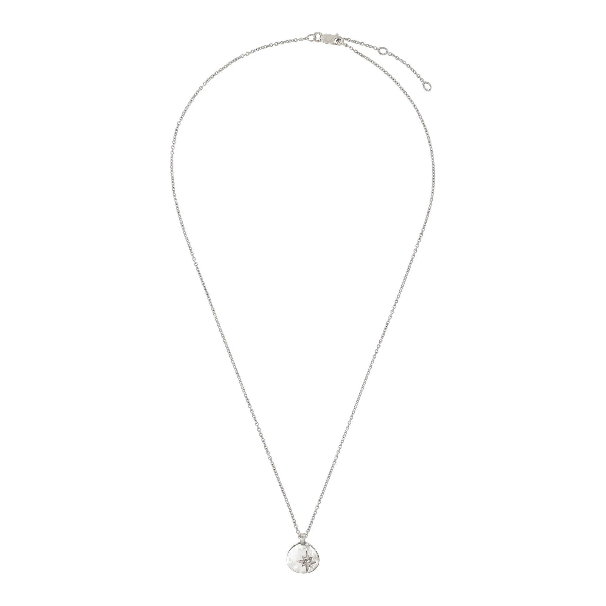 North Star Lab Grown Diamond Necklace - 14k White Gold - Image 2