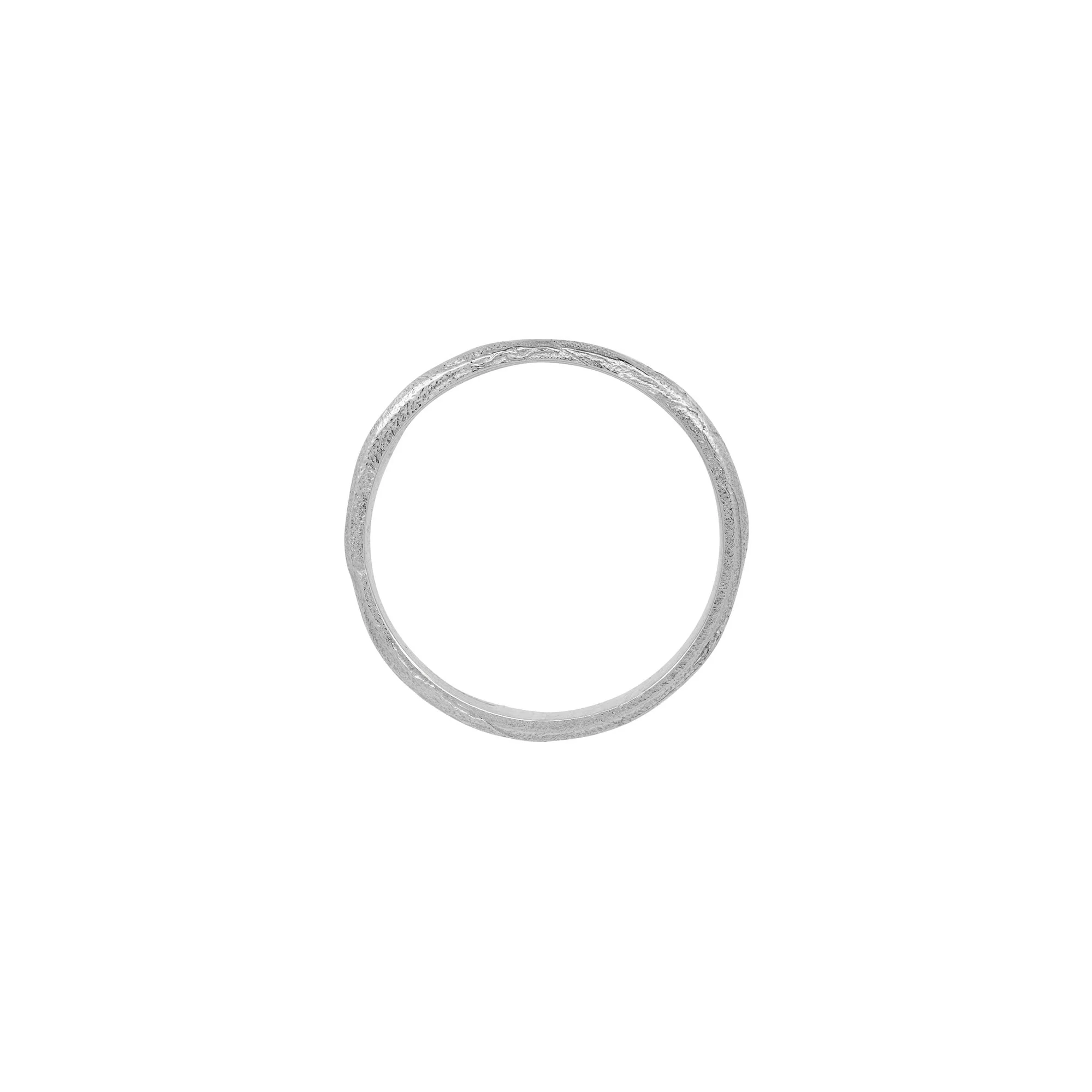 The Light Within Lab Grown Diamond Wide Band - 14k White Gold - Image 3