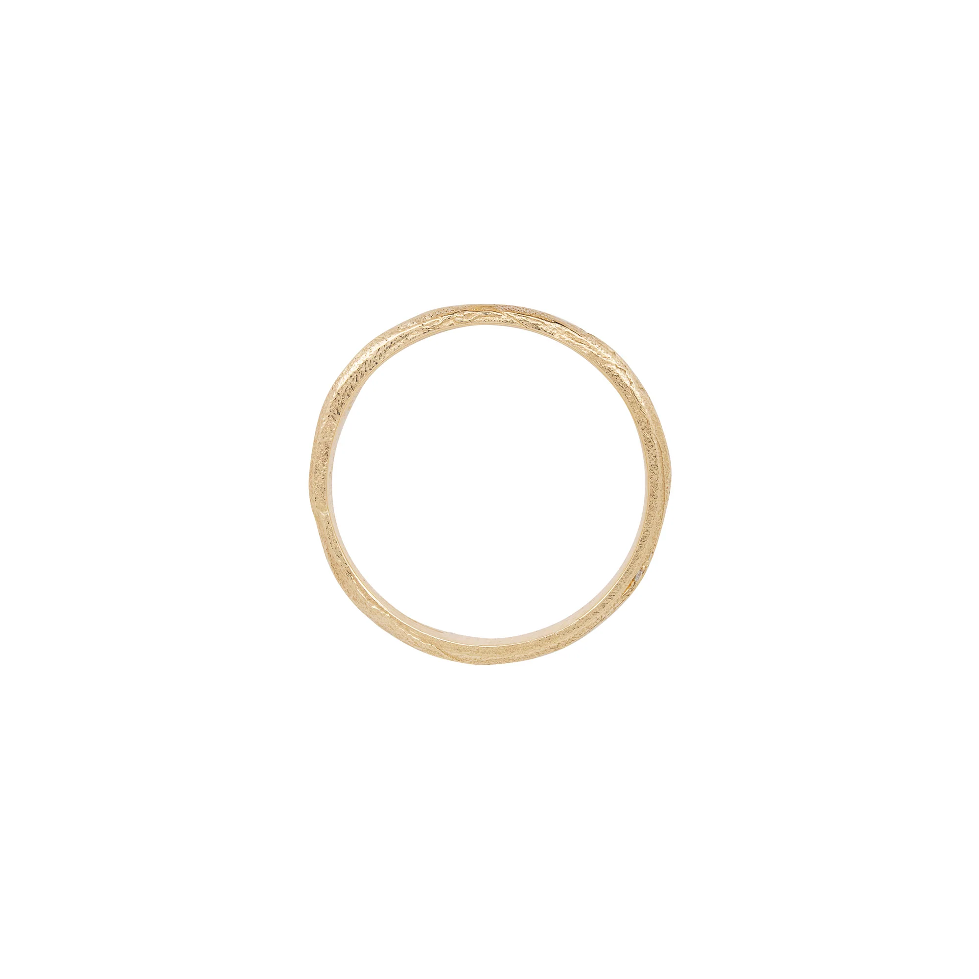 The Light Within Lab Grown Diamond Wide Band - 14k Gold - Image 3