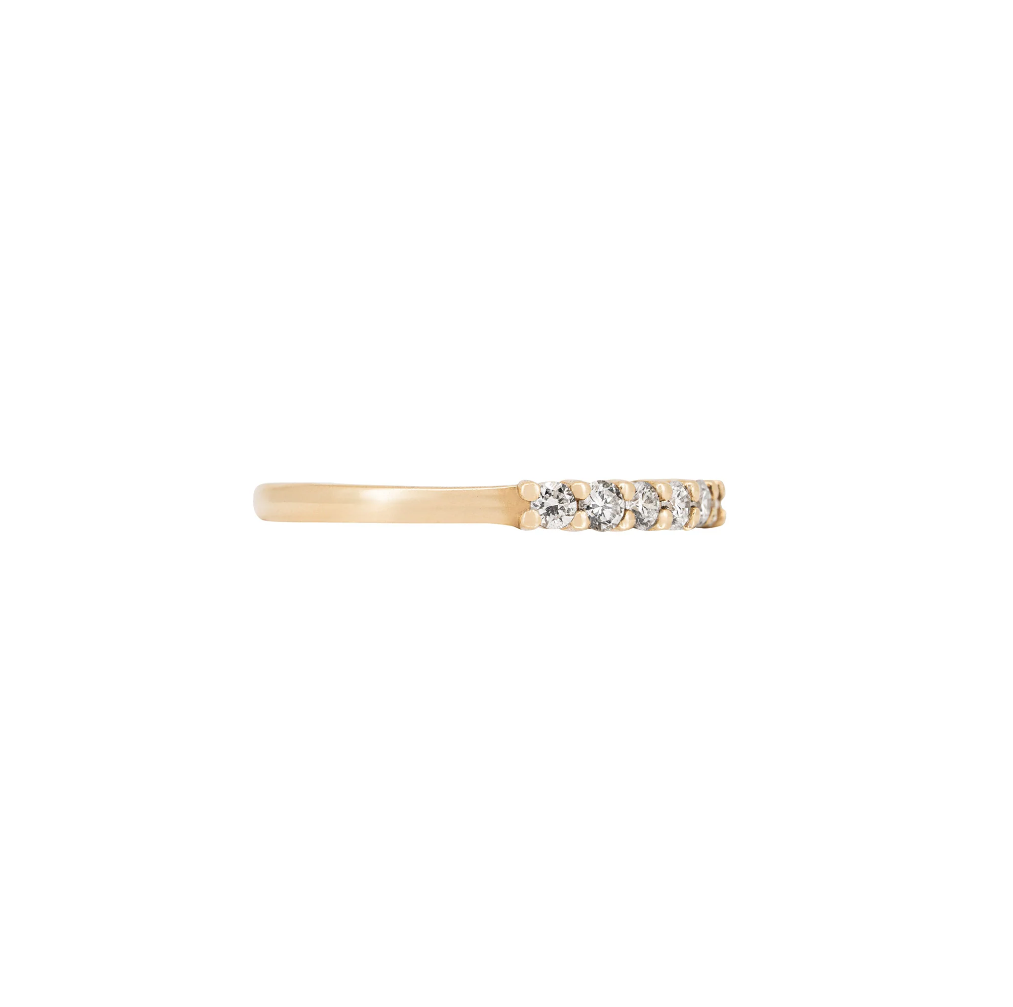 Tomorrow - Diamond Eternity Ring 14k Gold Polished Band - Image 2