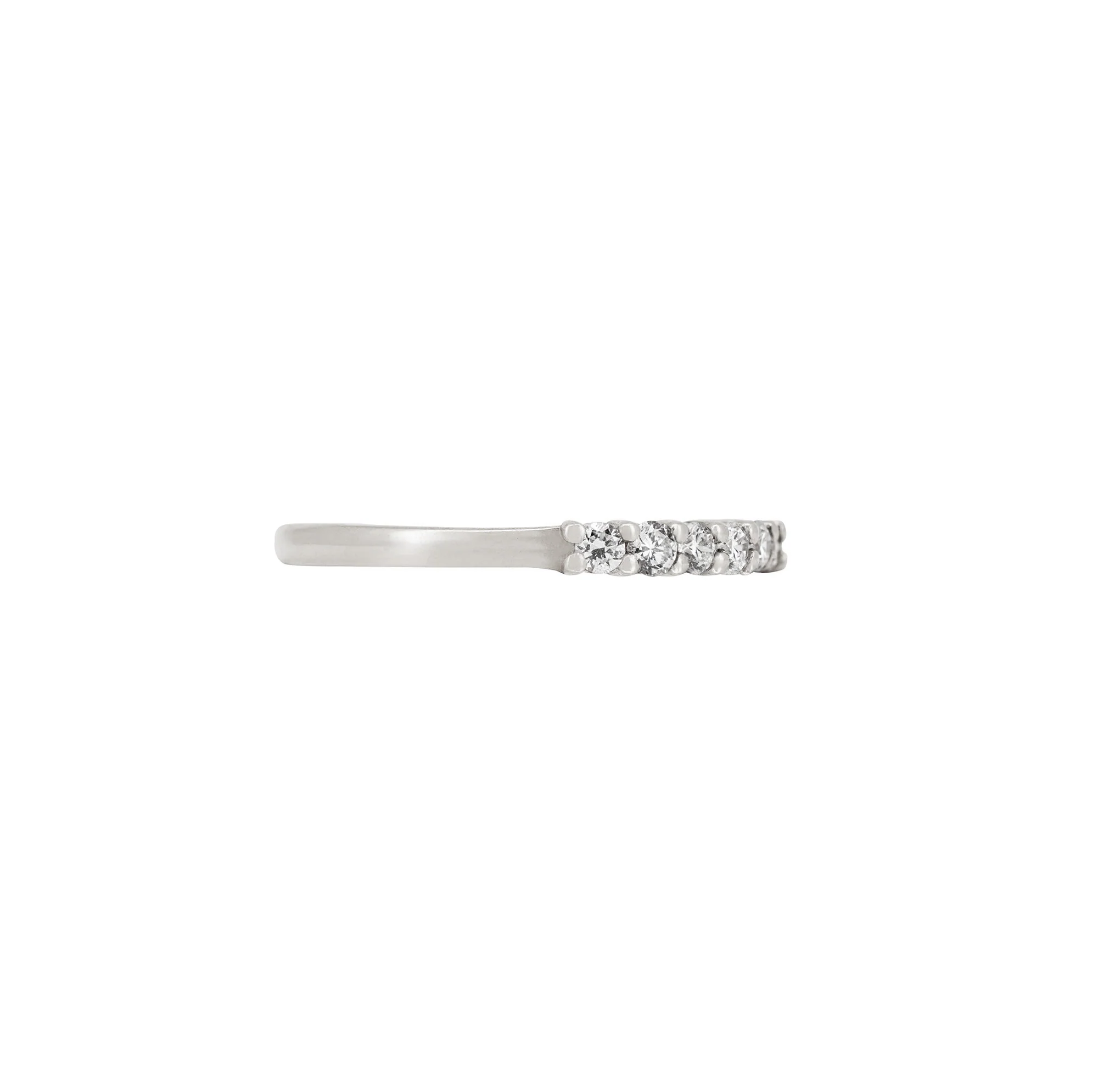 Tomorrow - Diamond Eternity Ring 14k White Gold Polished Band - Image 2