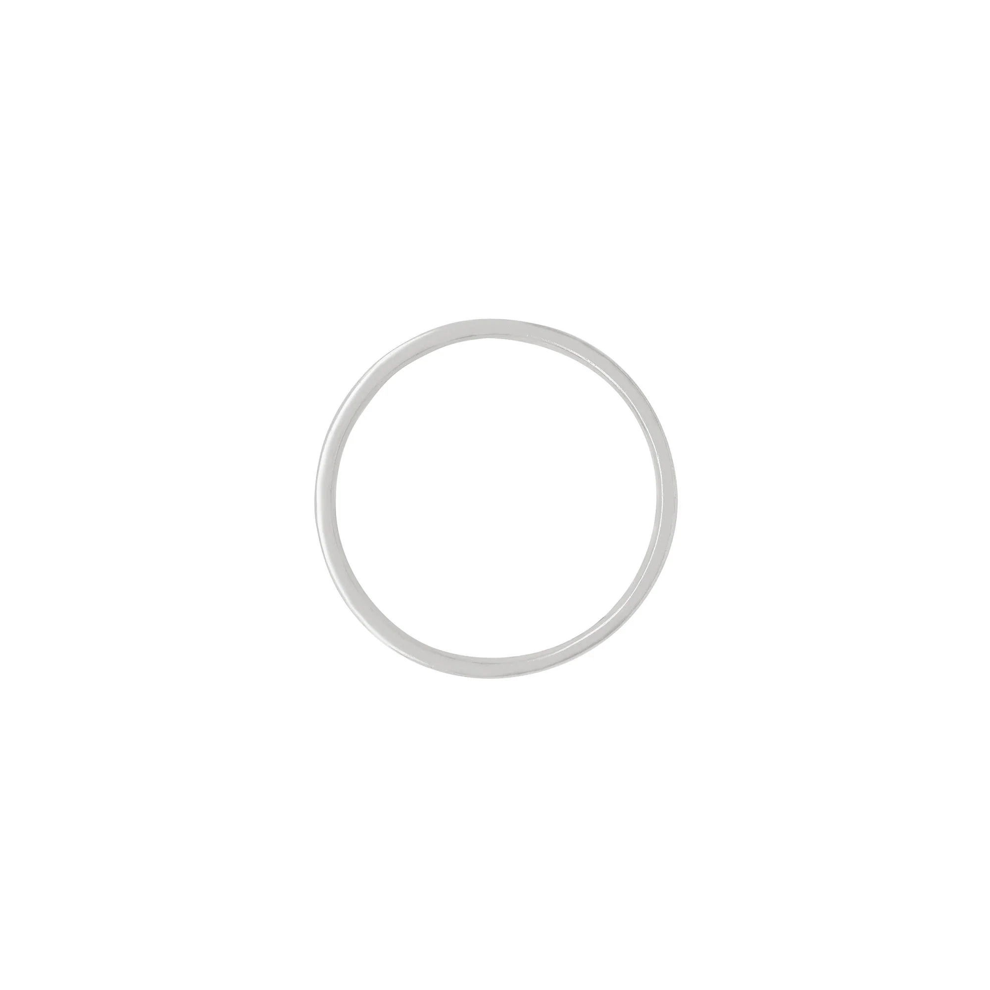 Timeless Love 5mm Polished Wedding Band - 14k White Gold - Image 3