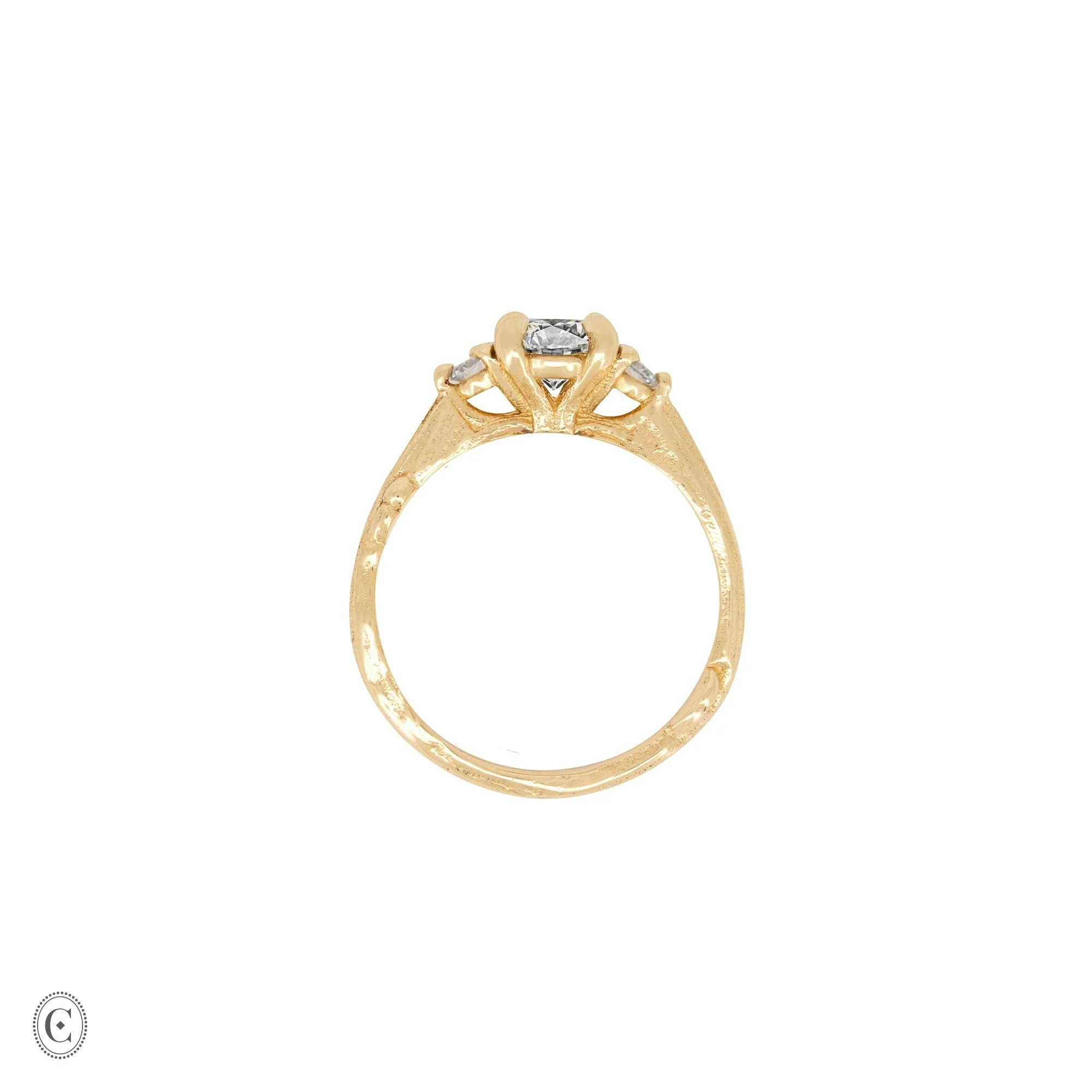 You, Me & Magic - Grey Diamond Engagement Ring 14k Gold - Image 10
