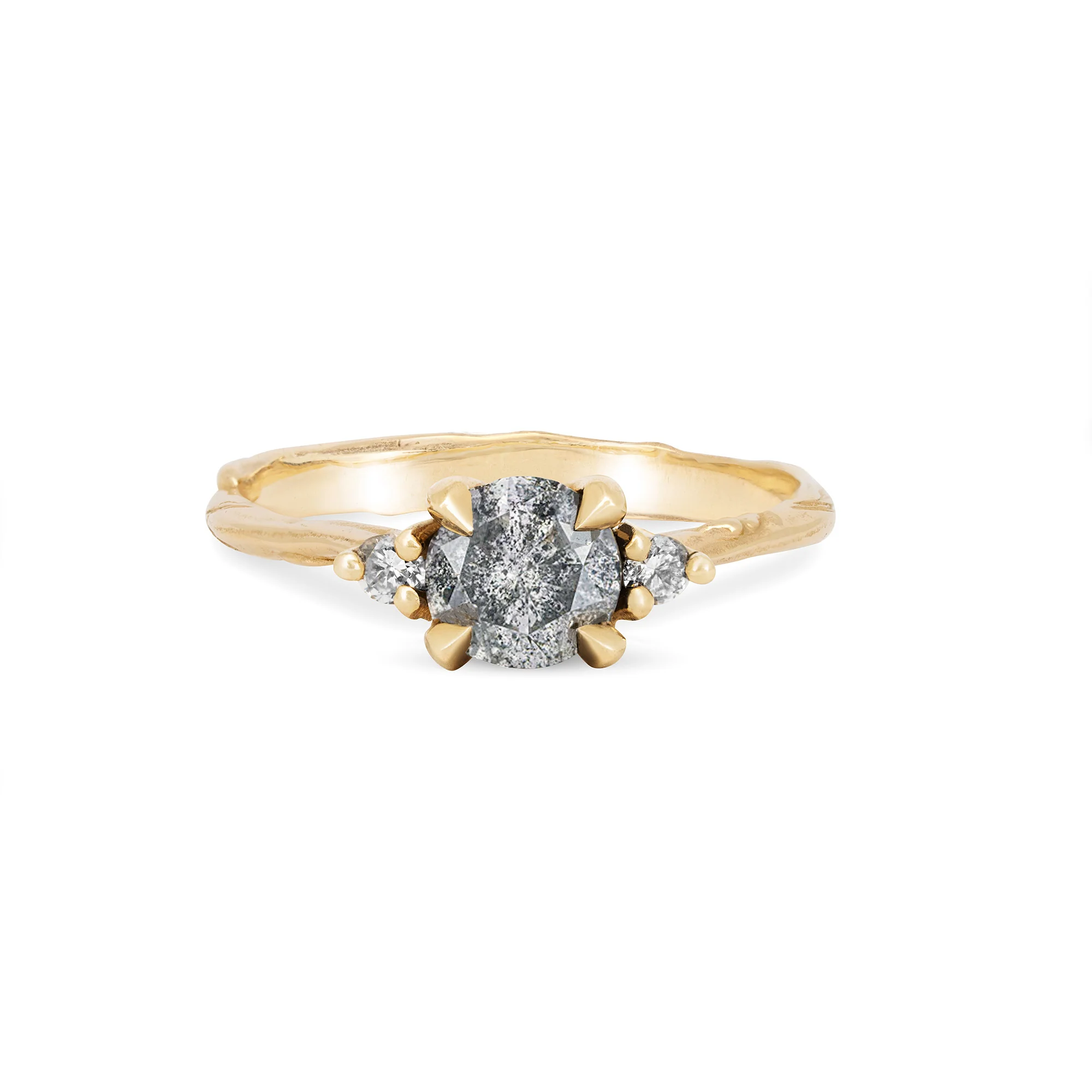 You, Me & Magic - Grey Diamond Engagement Ring 14k Gold - Image 8